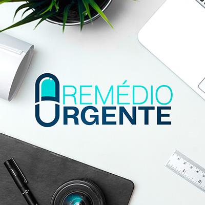 Logo Remédio Urgente criada pela TTG Sistemas